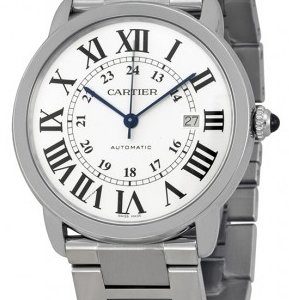 Cartier Ronde W6701011 Kello Hopea / Teräs