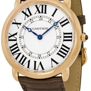 Cartier Ronde W6801004 Kello Hopea / Nahka