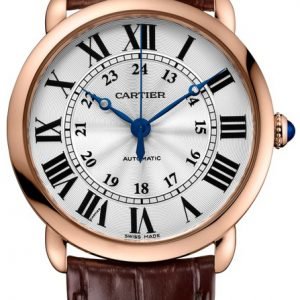 Cartier Ronde Wgrn0006 Kello Hopea / Nahka