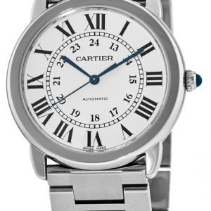 Cartier Ronde Wsrn0012 Kello Hopea / Teräs