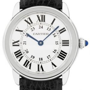 Cartier Ronde Wsrn0019 Kello Valkoinen / Nahka