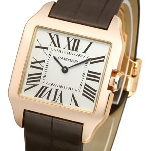 Cartier Santos Dumont W2009251 Kello Hopea / Nahka