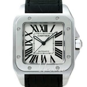 Cartier Santos Santos 100 W20073x8 Kello Hopea / Nahka