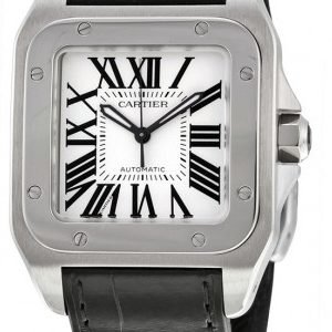 Cartier Santos Santos 100 W20106x8 Kello Hopea / Nahka