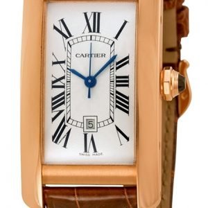 Cartier Tank Americaine W2620030 Kello Hopea / Nahka