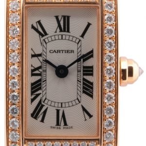 Cartier Tank Americaine Wb710014 Kello Hopea / Nahka