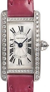 Cartier Tank Americaine Wb710015 Kello Hopea / Nahka