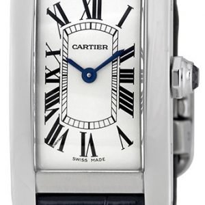 Cartier Tank Americaine Wsta0016 Kello Hopea / Nahka