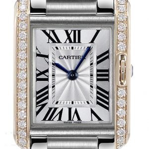 Cartier Tank Anglaise W3ta0002 Kello Hopea / Teräs