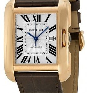 Cartier Tank Anglaise W5310005 Kello Hopea / Nahka