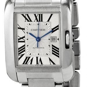 Cartier Tank Anglaise W5310009 Kello Hopea / Teräs