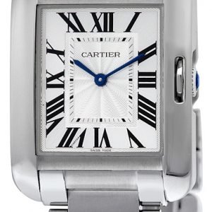 Cartier Tank Anglaise W5310044 Kello Hopea / Teräs