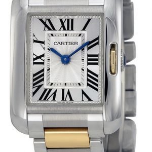 Cartier Tank Anglaise W5310046 Kello Hopea / 18k Keltakultaa