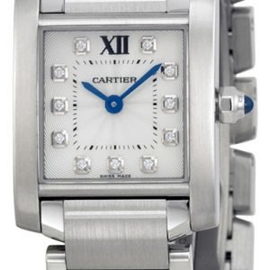 Cartier Tank Francaise We110006 Kello Hopea / Teräs