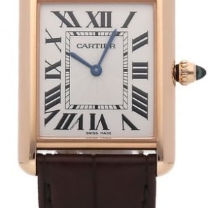 Cartier Tank Louis Wgta0011 Kello Hopea / Nahka