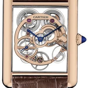 Cartier Tank Louis Whta0002 Kello Luurankokello / Nahka