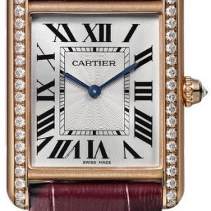 Cartier Tank Louis Wjta0014 Kello Hopea / Nahka