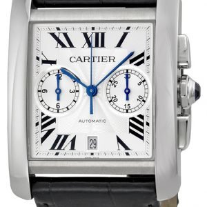 Cartier Tank Mc W5330007 Kello Hopea / Nahka