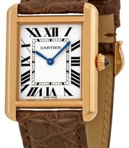 Cartier Tank Solo W5200024 Kello Hopea / Nahka