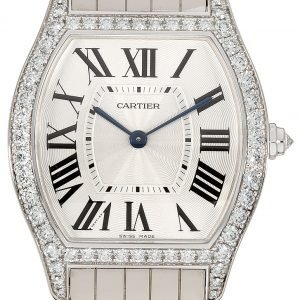 Cartier Tortue Wa501013 Kello Hopea / 18k Valkokultaa