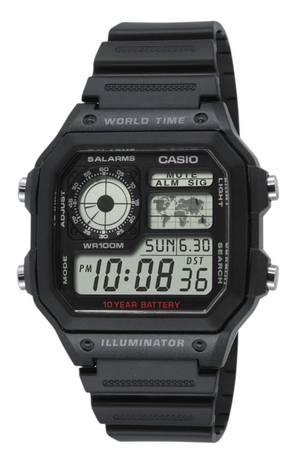 Casio Ae-1200wh-1avef Kello Lcd / Muovi