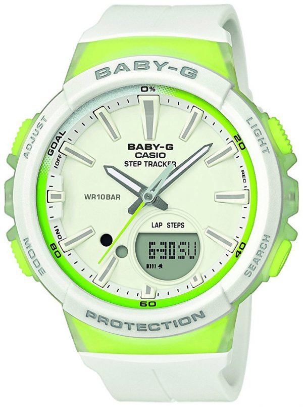 Casio Baby-G Bgs-100-7a2er Kello Valkoinen / Muovi