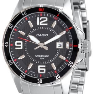 Casio Casio Collection Mtp-1291d-1a1vef Kello Musta / Teräs