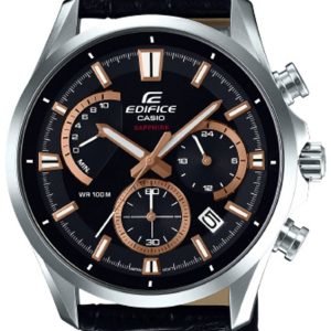 Casio Edifice Efb-550l-1avuer Kello Musta / Nahka