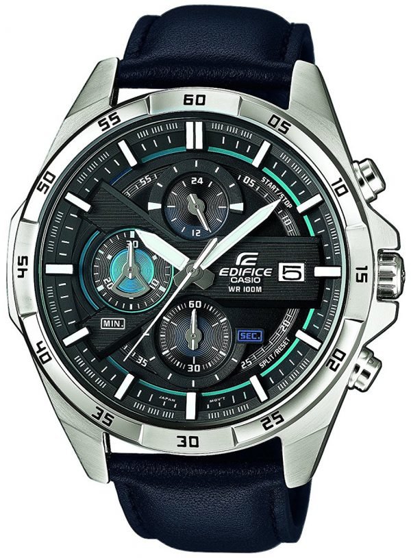 Casio Edifice Efr-556l-1avuef Kello Musta / Nahka