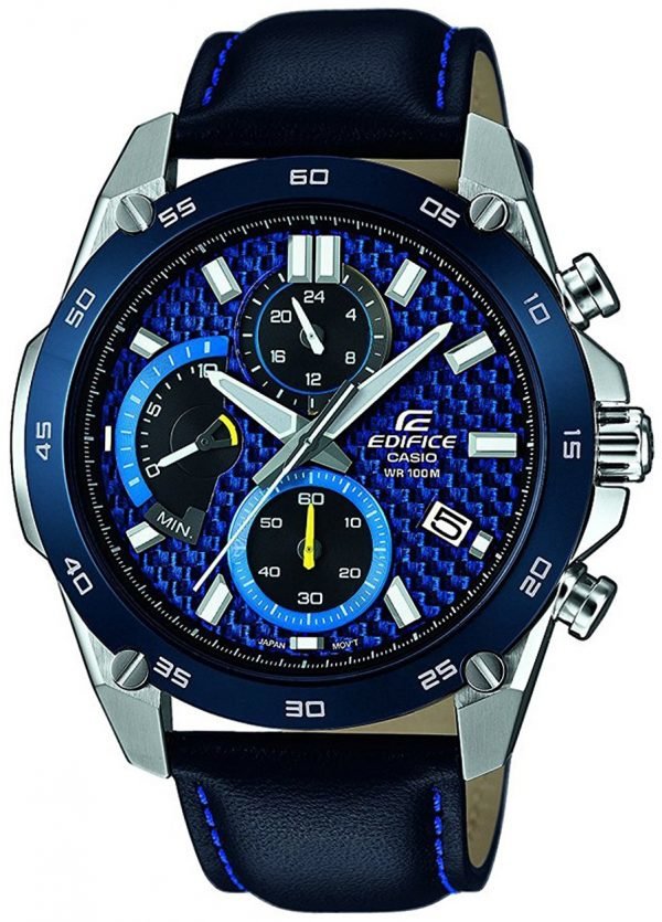 Casio Edifice Efr-557bl-2avuef Kello Sininen / Nahka