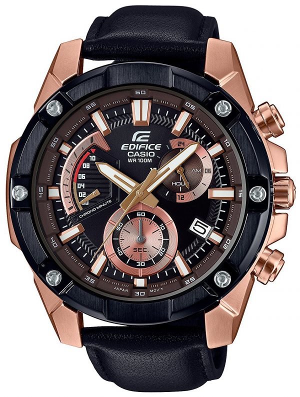 Casio Edifice Efr-559bgl-1avuef Kello Musta / Nahka