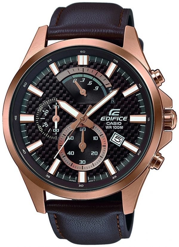 Casio Edifice Efv-530gl-5avuef Kello Ruskea / Nahka