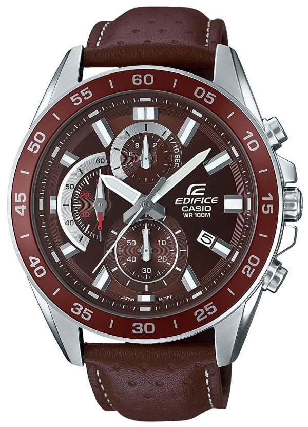 Casio Edifice Efv-550l-5avuef Kello Ruskea / Nahka