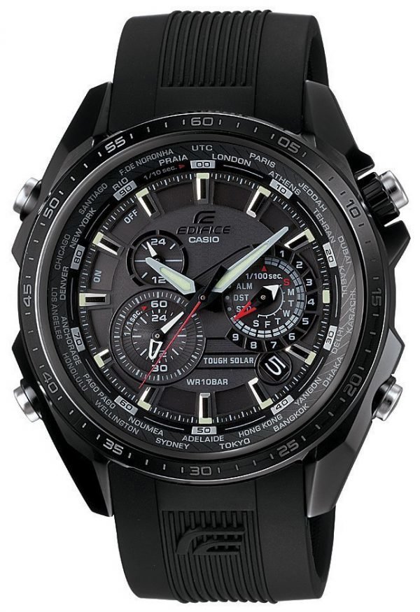 Casio Edifice Eqs-500c-1a1er Kello Musta / Muovi