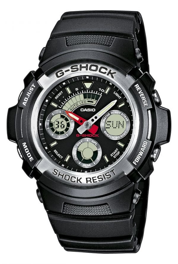 Casio G-Shock Aw-590-1aer Kello Musta / Muovi