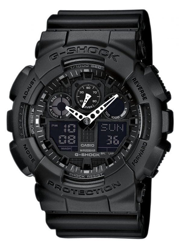 Casio G-Shock Ga-100-1a1er Kello Musta / Muovi