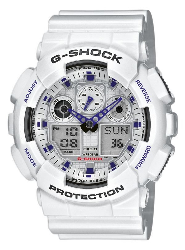 Casio G-Shock Ga-100a-7aer Kello Hopea / Muovi