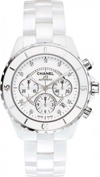 Chanel J12 Chronograph H2009 Kello Valkoinen / Keraaminen