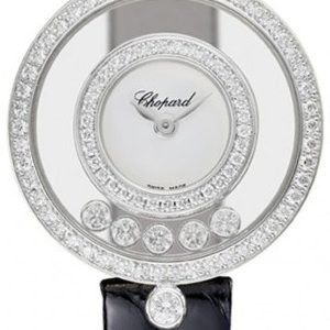 Chopard Happy Diamonds 203957-1201 Kello Valkoinen / Nahka