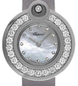 Chopard Happy Diamonds 204407-1002 Kello Valkoinen / Satiini