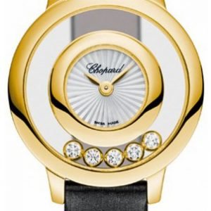 Chopard Happy Diamonds 209417-0001 Kello Hopea / Satiini