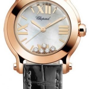 Chopard Happy Sport 274189-5001 Kello Valkoinen / Nahka