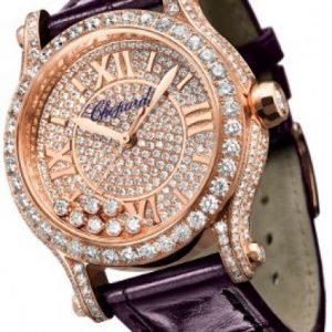 Chopard Happy Sport 274891-5001 Kello Timanteilla / Nahka