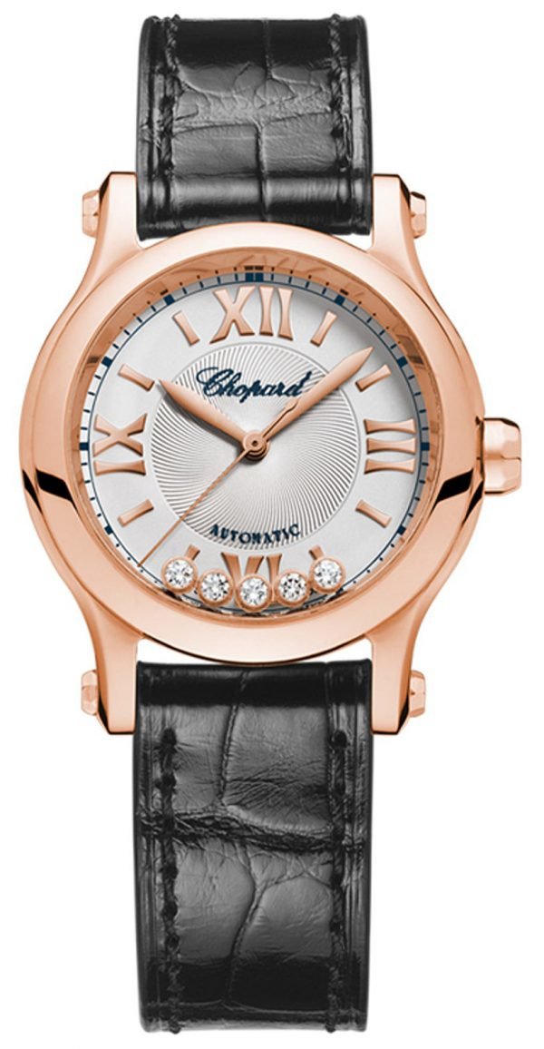 Chopard Happy Sport 274893-5001 Kello Hopea / Nahka