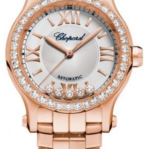 Chopard Happy Sport 274893-5004 Kello Hopea / 18k Punakultaa