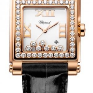 Chopard Happy Sport 275321-5002 Kello Valkoinen / Nahka