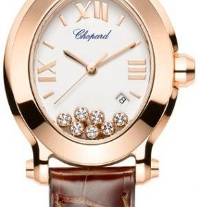 Chopard Happy Sport 275350-5001 Kello Valkoinen / Nahka