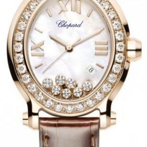 Chopard Happy Sport 275350-5003 Kello Valkoinen / Nahka