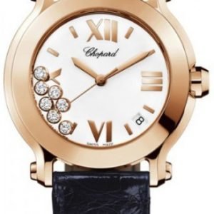 Chopard Happy Sport 277471-5001 Kello Valkoinen / Nahka