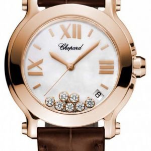 Chopard Happy Sport 277471-5002 Kello Valkoinen / Nahka